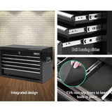 darrahopens Tools > Tools Storage Giantz 9 Drawer Mechanic Tool Box Cabinet Storage - Black