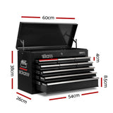 darrahopens Tools > Tools Storage Giantz 9 Drawer Mechanic Tool Box Cabinet Storage - Black