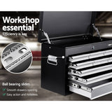 darrahopens Tools > Tools Storage Giantz 9 Drawer Mechanic Tool Box Cabinet Storage - Black & Grey