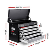 darrahopens Tools > Tools Storage Giantz 9 Drawer Mechanic Tool Box Cabinet Storage - Black & Grey