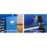 darrahopens Tools > Tools Storage Giantz 9 Drawer Mechanic Tool Box Cabinet Storage - Blue