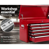 darrahopens Tools > Tools Storage Giantz 9 Drawer Mechanic Tool Box Cabinet Storage - Red