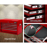 darrahopens Tools > Tools Storage Giantz 9 Drawer Mechanic Tool Box Cabinet Storage - Red