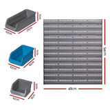 darrahopens Tools > Tools Storage Giantz 96 Storage Bin Rack Wall-Mounted Tool Parts Garage Shelving Organiser