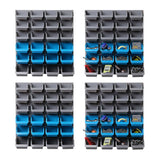 darrahopens Tools > Tools Storage Giantz 96 Storage Bin Rack Wall-Mounted Tool Parts Garage Shelving Organiser