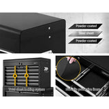 darrahopens Tools > Tools Storage Giantz Tool Box Chest Trolley 16 Drawers Cabinet Cart Garage Toolbox Black