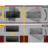 darrahopens Tools > Tools Storage Giantz Tool Cart 3 Tier Parts Steel Trolley Mechanic Storage Organizer Black
