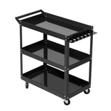 darrahopens Tools > Tools Storage Giantz Tool Cart 3 Tier Parts Steel Trolley Mechanic Storage Organizer Black