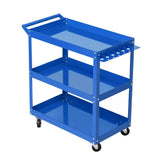 darrahopens Tools > Tools Storage Giantz Tool Cart 3 Tier Parts Steel Trolley Mechanic Storage Organizer Blue