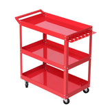 darrahopens Tools > Tools Storage Giantz Tool Cart 3 Tier Parts Steel Trolley Mechanic Storage Organizer Red