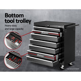 darrahopens Tools > Tools Storage Giantz Tool Chest and Trolley Box Cabinet 16 Drawers Cart Garage Storage Black