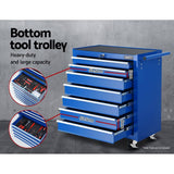 darrahopens Tools > Tools Storage Giantz Tool Chest and Trolley Box Cabinet 16 Drawers Cart Garage Storage Blue