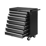 darrahopens Tools > Tools Storage Giantz Tool Chest and Trolley Box Cabinet 7 Drawers Cart Garage Storage Black
