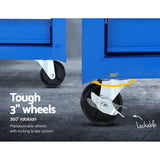 darrahopens Tools > Tools Storage Giantz Tool Chest and Trolley Box Cabinet 7 Drawers Cart Garage Storage Blue