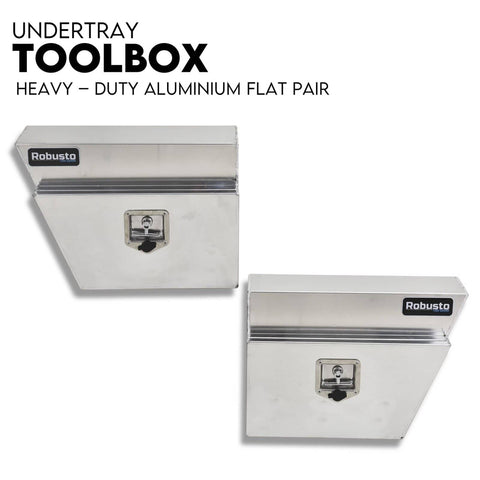 Darrahopens Tools > Tools Storage Under Tray Tool Box Underbody Pair Set 600mm Aluminium