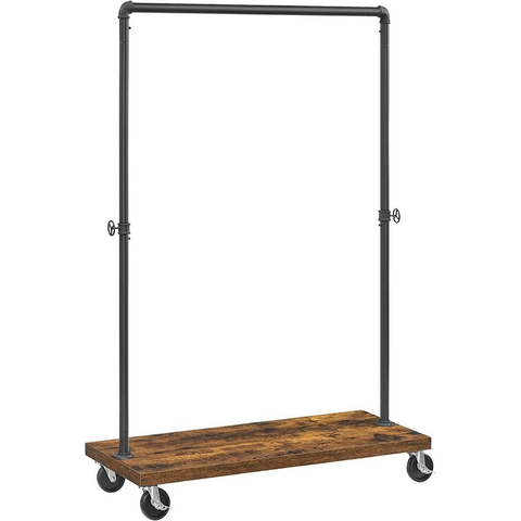 Darrahopens VASAGLE Clothes Rack Rustic Brown and Black HSR65BXV1