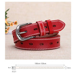 Darrahopens Women's Fashion > Accessories Classic Leather Belts for Women, Joyreap Genuine Leather Womens Belts Alloy Pin Buckle (Red)