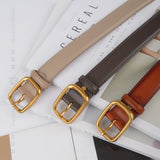 Darrahopens Women's Fashion > Accessories Classic Leather Belts for Women, Joyreap Genuine Leather Womens Belts with Gold Buckle