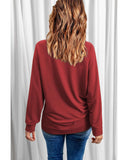 Darrahopens Women's Fashion > Activewear Azura Exchange Heart Pattern Print Valentines Sweatshirt - L