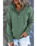 Darrahopens Women's Fashion > Activewear Azura Exchange Hooded Snap Button Hoodie with Pocket - 2XL