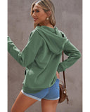 Darrahopens Women's Fashion > Activewear Azura Exchange Hooded Snap Button Hoodie with Pocket - M