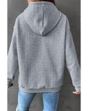 Darrahopens Women's Fashion > Activewear Azura Exchange Lattice Textured Kangaroo Pocket Hoodie - XL