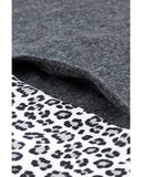 Darrahopens Women's Fashion > Activewear Azura Exchange Patchwork Leopard Pullover Hoodie - M