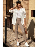 Darrahopens Women's Fashion > Activewear Azura Exchange Rib Knit High Waist Slit Leggings - XL