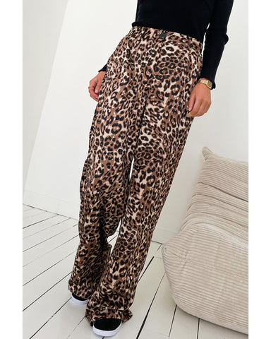 Darrahopens Women's Fashion > Bottoms Azura Exchange Black High Waist Wide Leg Pants - 16 US