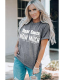 Darrahopens Women's Fashion > Tops & T-shirts Azura Exchange Christmas Funny Saying Print T-Shirt - S