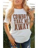 Darrahopens Women's Fashion > Tops & T-shirts Azura Exchange Cowboy Take Me Away T-Shirt - XL
