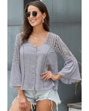 Darrahopens Women's Fashion > Tops & T-shirts Azura Exchange Crochet Blouse - 2XL
