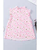 Darrahopens Women's Fashion > Tops & T-shirts Azura Exchange Floral Print Ruffle Trim Blouse - XL