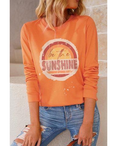 Darrahopens Women's Fashion > Tops & T-shirts Azura Exchange Graphic Print Long Sleeve Top - M