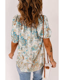 Darrahopens Women's Fashion > Tops & T-shirts Azura Exchange Paisley Pattern Print Blouse - S