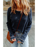 Darrahopens Women's Fashion > Tops & T-shirts Azura Exchange Textured Long Sleeve Top - XL