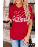 Darrahopens Women's Fashion > Tops & T-shirts Azura Exchange Valentine Letter Print T Shirt - S