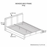 Mondeo PU Leather King Black Bed