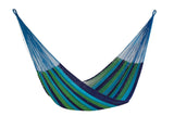 Mayan Legacy Jumbo Size Outdoor Cotton Mexican Hammock in Oceanica Colour